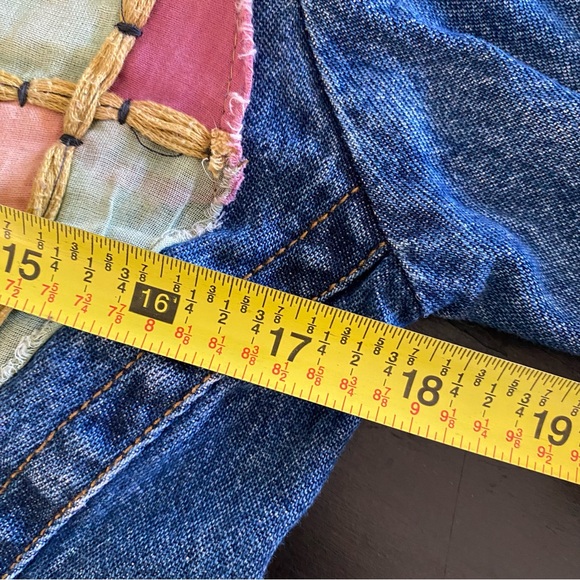 Colorful Patchwork Denim Jacket - Picture 10 of 11